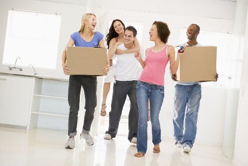 House removalists preparing a Greenwich home move