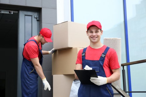 Careful loading of household furniture for a Greenwich move