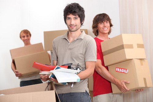 Office removals team planning a Greenwich business move