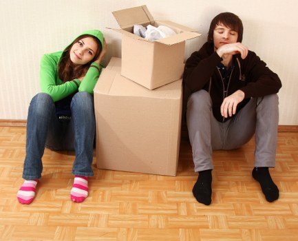 Movers loading furniture for house removals in Greenwich
