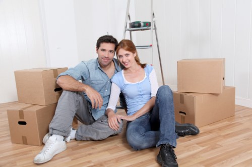 Man and van moving service in Greenwich with a local vehicle ready for loading