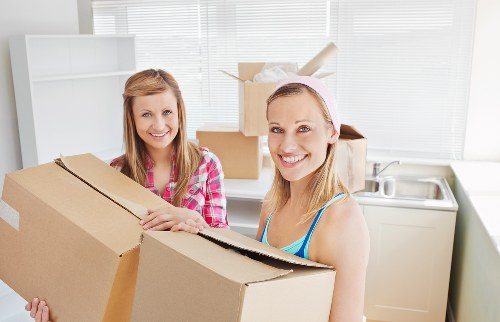 User managing cookie settings on a moving services website