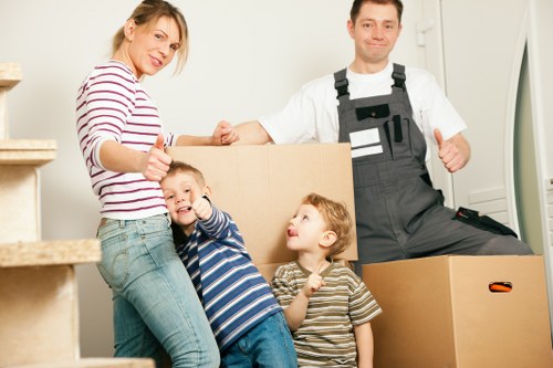Secure office storage and transport for a Greenwich business move